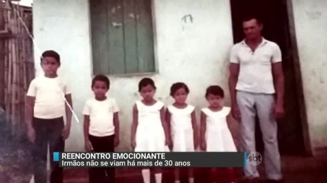 Irmãos se reencontram depois de mais de 30 anos