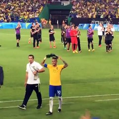 Video Neymar terharu Brazil dapat emas di Rio 2016
