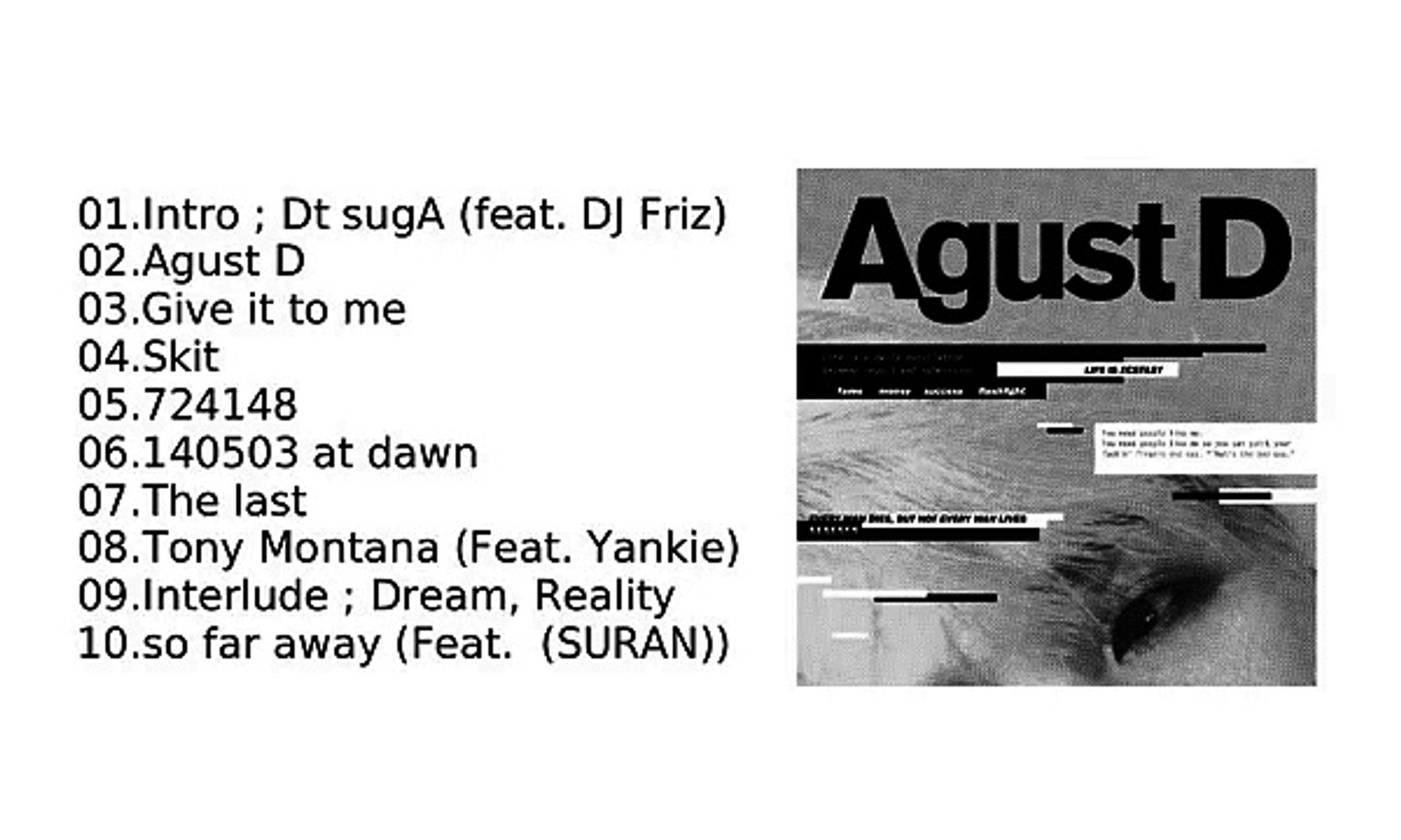 Full Agust D Agust D Bts Suga 1st Mixtape Download Video Dailymotion