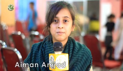 Aiman amjad view about science and Hand-on Science activities, Sialkot