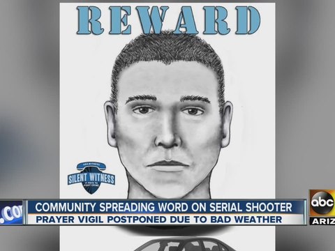 Community spreading word on Phoenix serial shooter