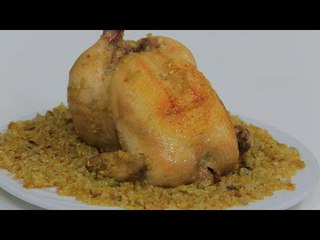 دجاج محشي فريك | نجلاء الشرشابي
