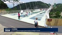 China opens longest glass bottom bridge in world