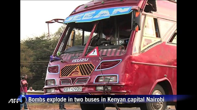 Two killed, dozens wounded in twin Nairobi bus bombings