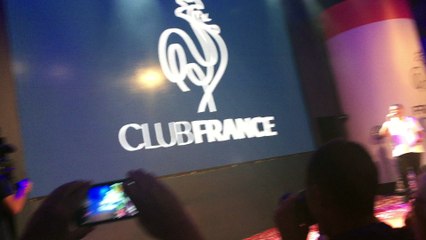 Arrivée des joueuses de l'équipe de France de Handball au club France avec la médaille d'argent