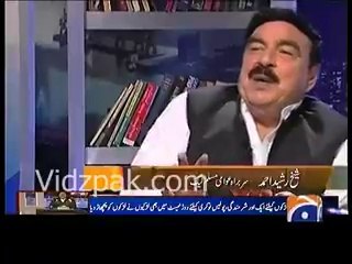 Sheikh Rasheed to Saleem Safi for speaking against Imran Khan