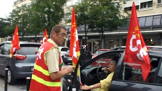 UL CGT Valenciennes-Opération escargot contre la loi travail