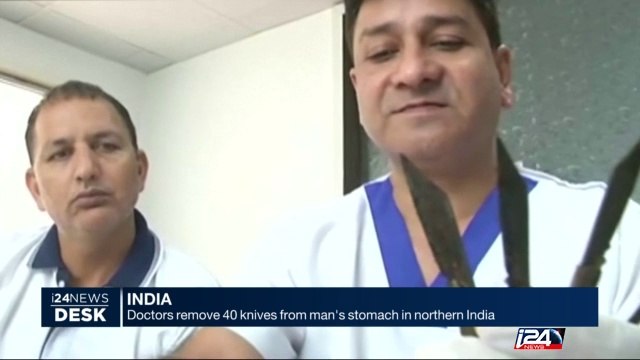 Doctors remove 40 knives from man's stomach in Northern India