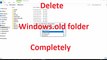 How to delete Windows.old Folder Completely from Windows 10