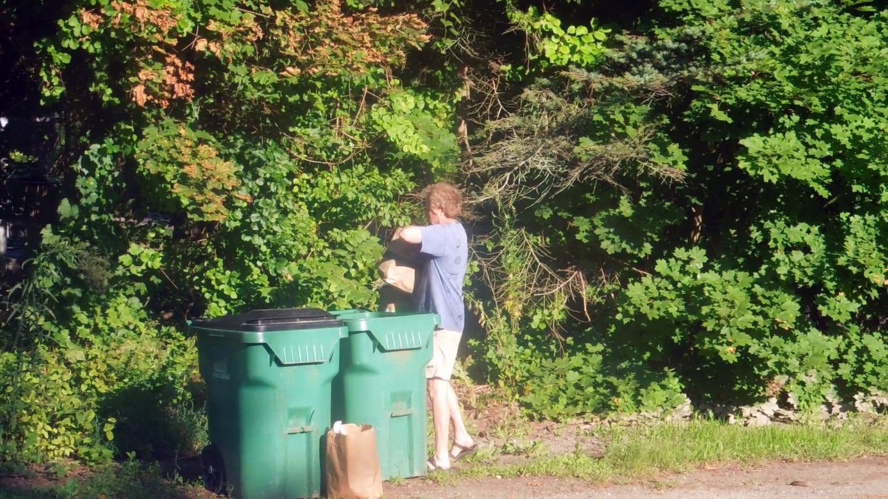 Bum Picking Our Garbage  Amherst Ma