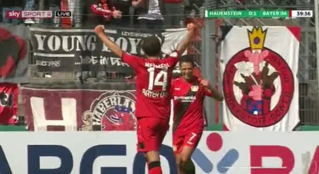 0-1 Javier Hernández Goal - Hauenstein 0-1 Bayer Leverkusen DFB Pokal Round 01 21.08.2016