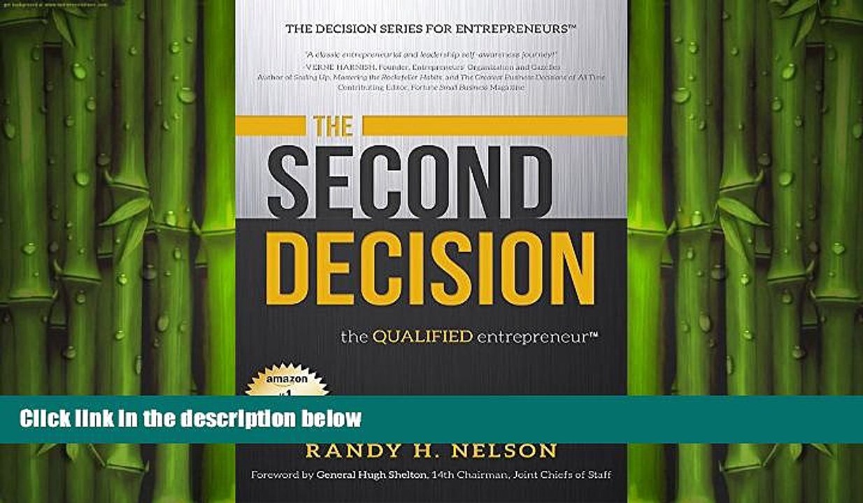 READ book  The Second Decision: the QUALIFIED entrepreneur TM (Decision Series for