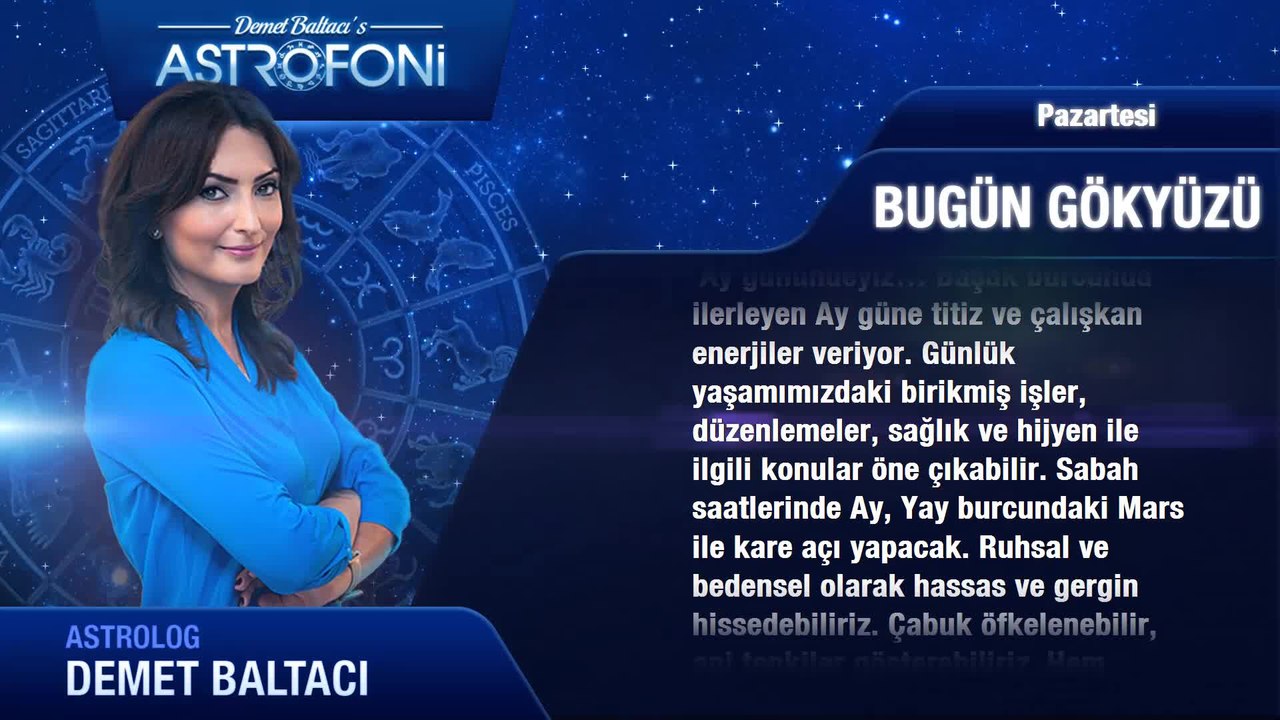 22 Ağustos 2016 Pazartesi Bugün Gökyüzü