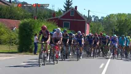 43 KM a meta / to go - Etapa 2 (Ourense capital termal / Baiona) - La Vuelta a España 2016