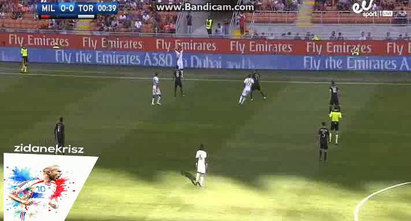 AC Milan 1st Big Chance to Score - AC Milan vs Torino - Serie A - 21/08/2016