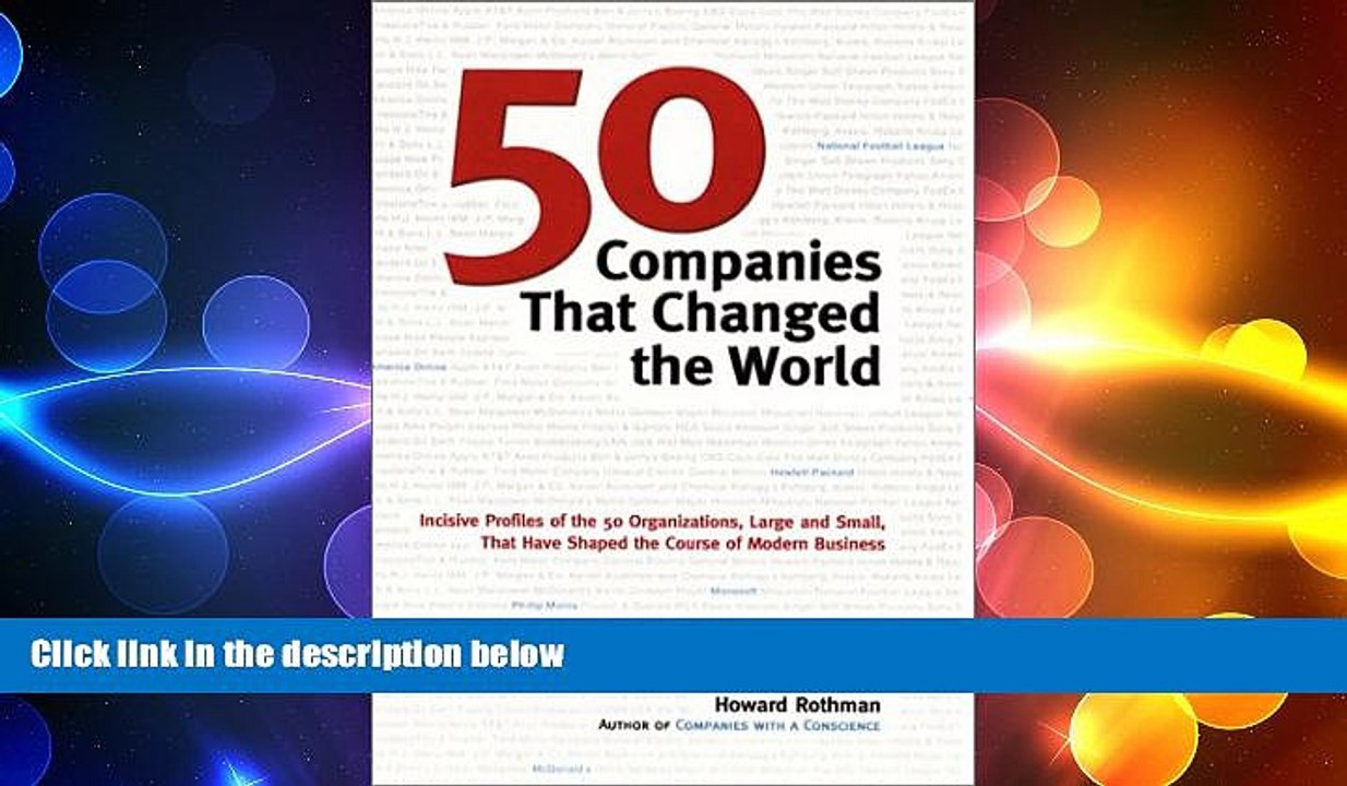 READ book  50 Companies That Changed the World  FREE BOOOK ONLINE