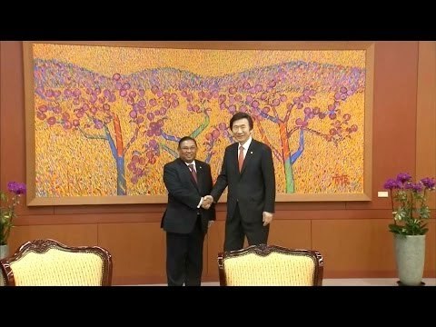 Burma's foreign minister meets his Seoul mate