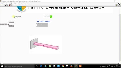 Virtual Experimental Setup for Analyzing Parameters Influencing Pin Fin Performance