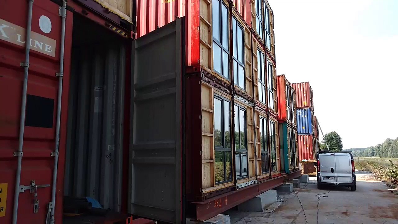 Des appartements en containers maritimes à Pont-à-Celles