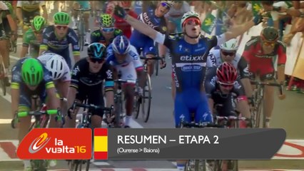 Resumen - Etapa 2 (Ourense capital termal / Baiona) - La Vuelta a España 2016