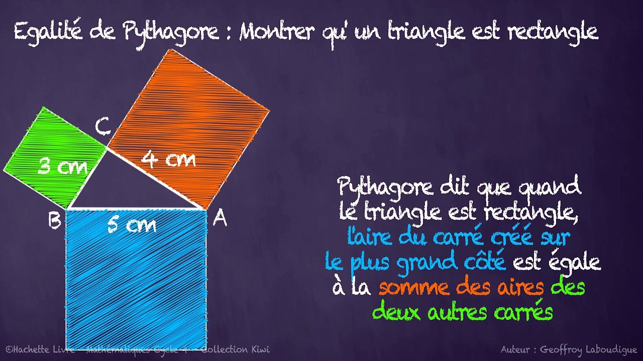3ème Pythagore Montrer qu'un triangle est rectangle