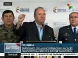 Villegas: Se anunciarán normas de justicia transicional en Colombia