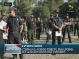 EEUU: intentan controlar el incendio forestal de San Bernardino