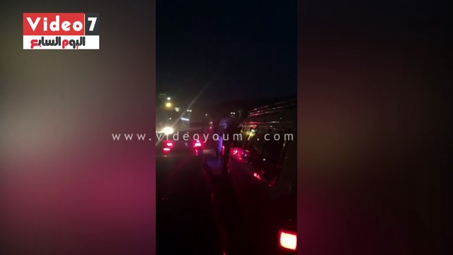 زحام مرورى شديد فى الليلة الختامية لمولد السيدة العذراء بأسيوط