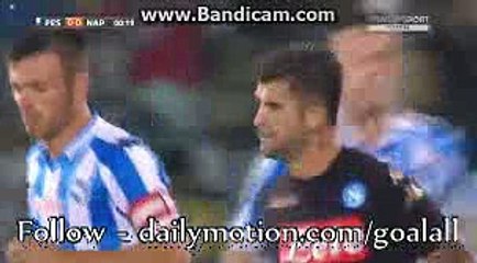 Napoli 1st Big Chance - Pescara vs Napoli - 21/08/2016