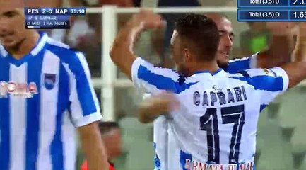Gianluca Caprari Goal HD - Pescara 2-0 Napoli 21.08.2016 HD