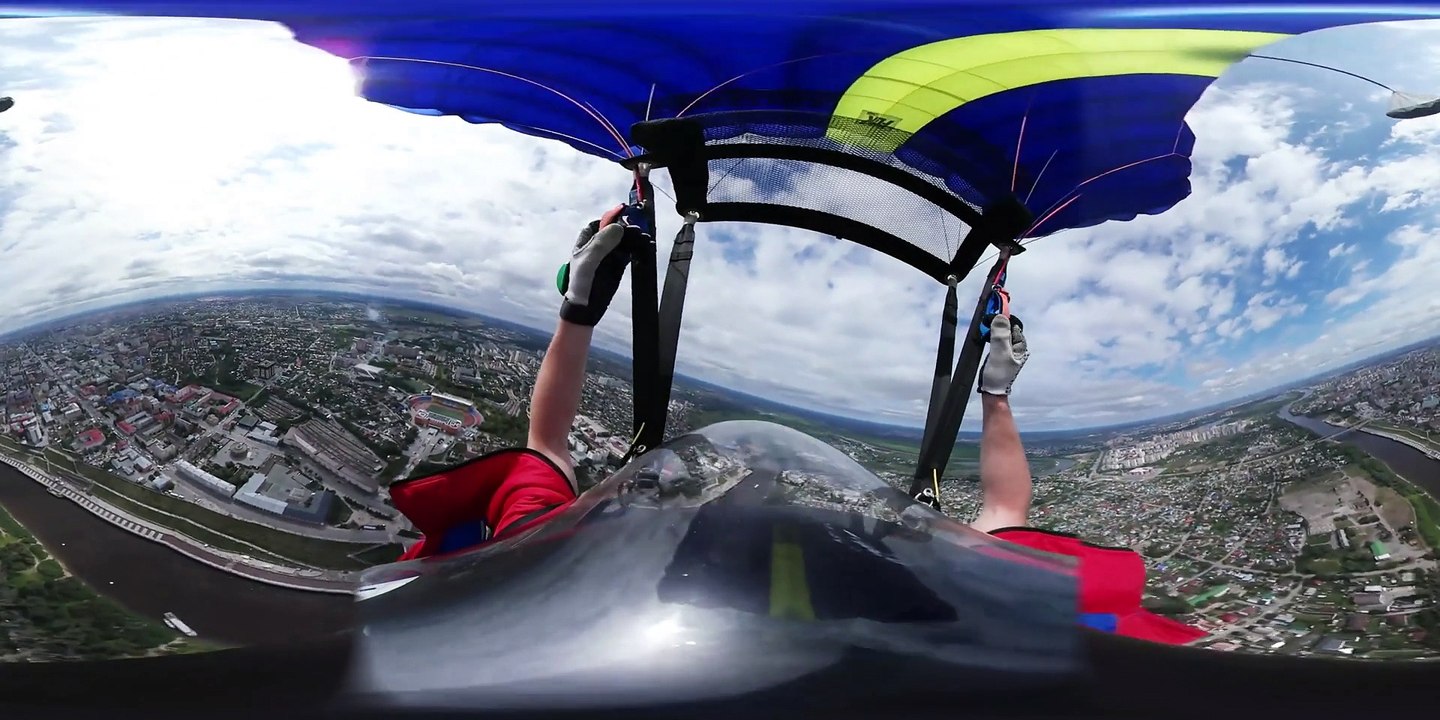 SofaKing Cool Wingsuit Video Pans 360 Degrees