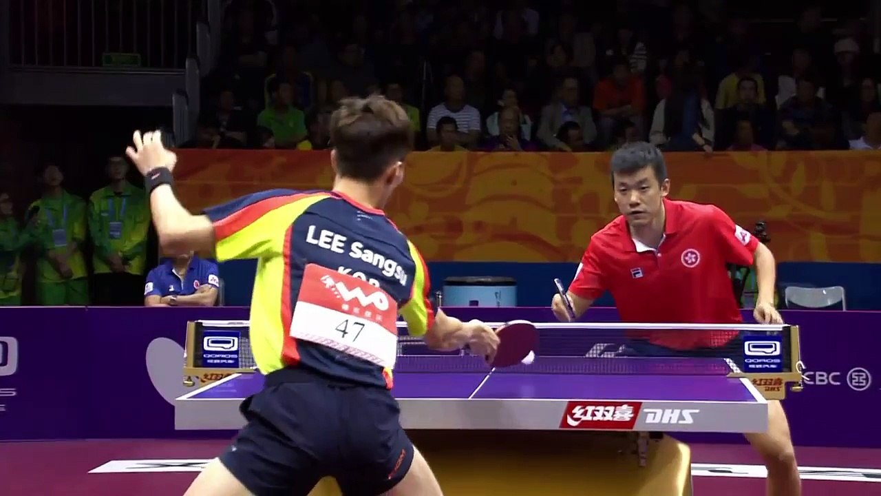 Table tennis׃  Tang Peng - Lee Sangsu  HD