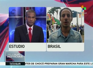 Brasileños marchan contra pdte. interino en el cierre de los JO de Río