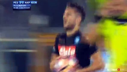 Dries Mertens DOUBLE GOAL - Pescarat2-2tNapoli 21.08.2016