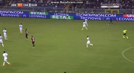 J.Ntcham super goal Genoa 1-1 Cagliari 21-08-2016