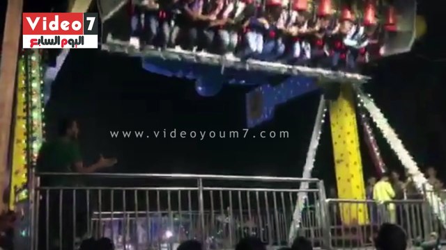 ألعاب ترفيهية فى الليلة الختامية لمولد العذراء بأسيوط