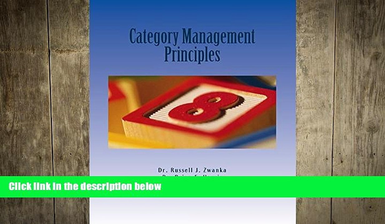 Free [PDF] Downlaod  Category Management Principles  BOOK ONLINE