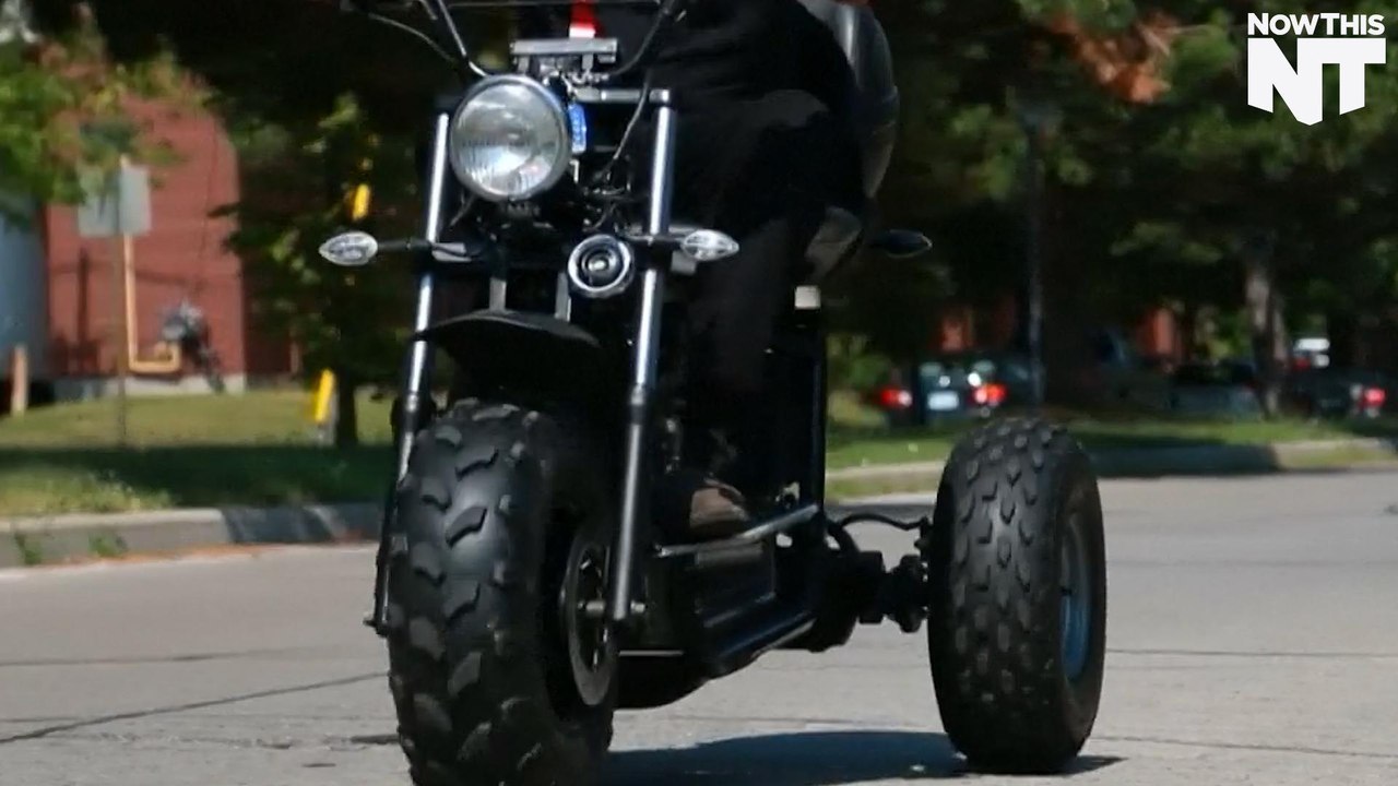 This scooter can go off road