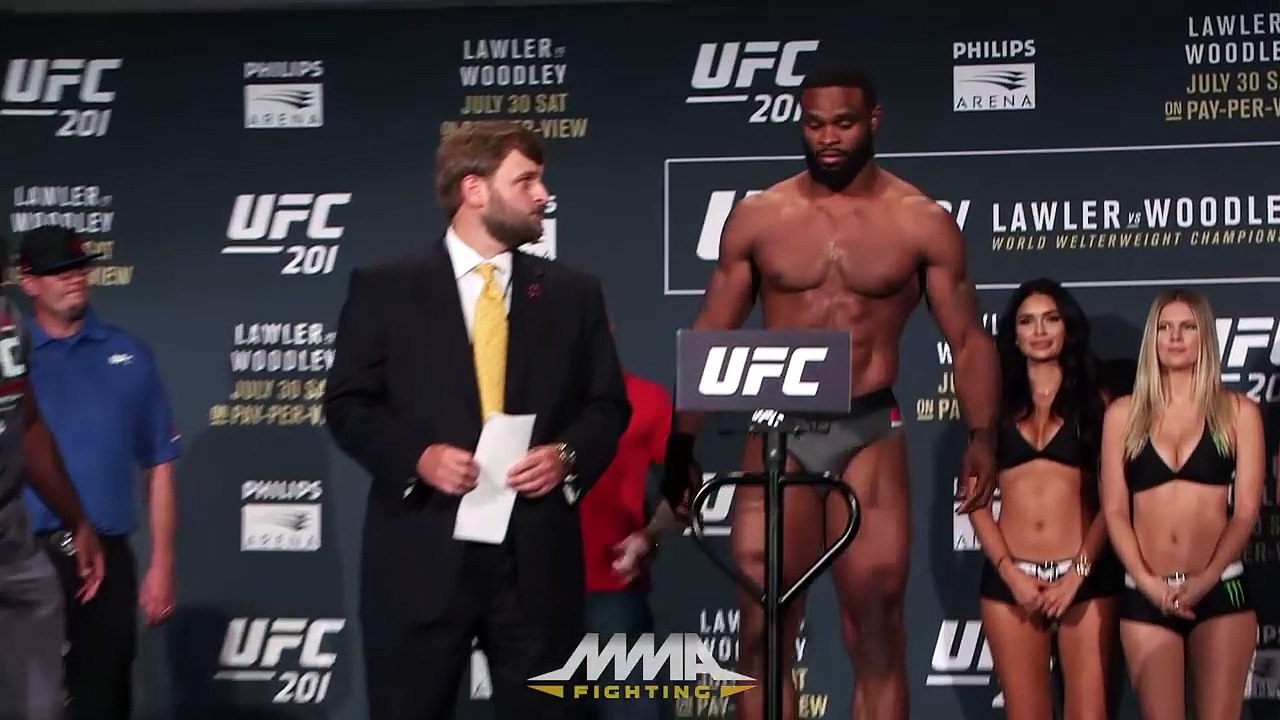 UFC 201 Weigh-Ins: Robbie Lawler vs. Tyron Woodley Staredown