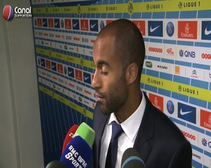 PSG / Metz - La reaction de Lucas