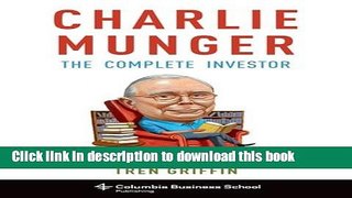 [PDF] Charlie Munger: The Complete Investor Full Online