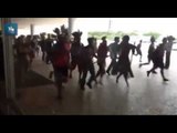 Índios protestam em frente ao Palácio do Planalto