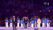 Cérémonie de clôture : Hymne japonais pour le passage de relais des Jeux