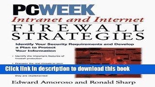 [New] EBook PC Week Intranet   Internet Firewalls Strategies Free Books