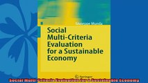 For you  Social MultiCriteria Evaluation for a Sustainable Economy