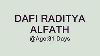 Dafi Raditya Alfath at Age 25 days