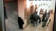 What happened with Fat Arab Woman Near Hospital Elevator?