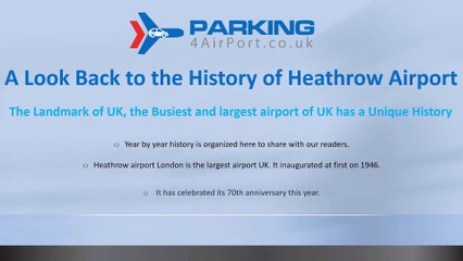 A Look Back to the History of Heathrow Airport