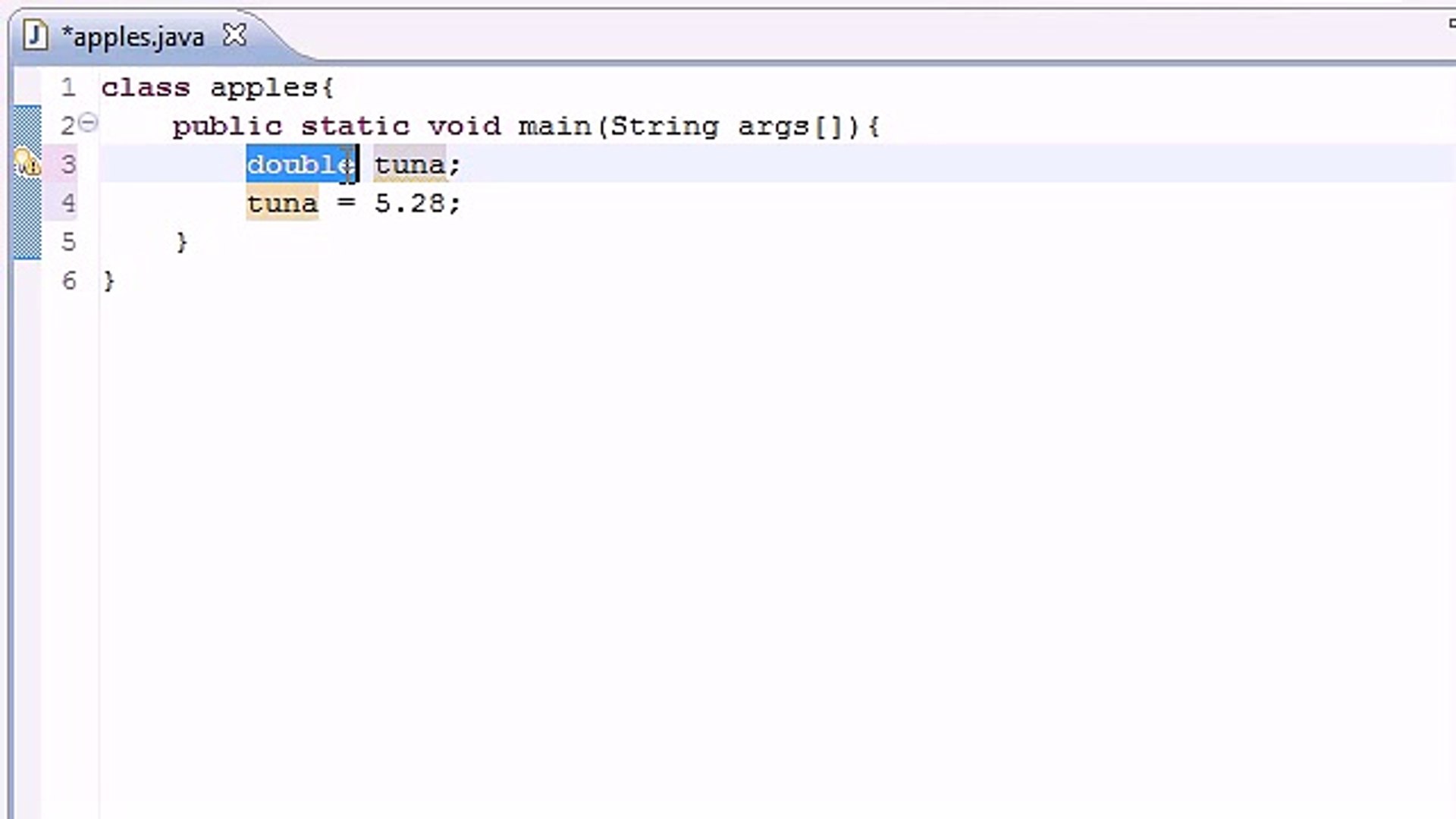Java Programming Tutorial - 5 - Variables