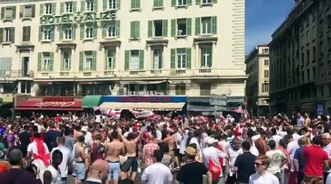 Ambiance Euro Marseille - Supporters anglais 11/06/2016